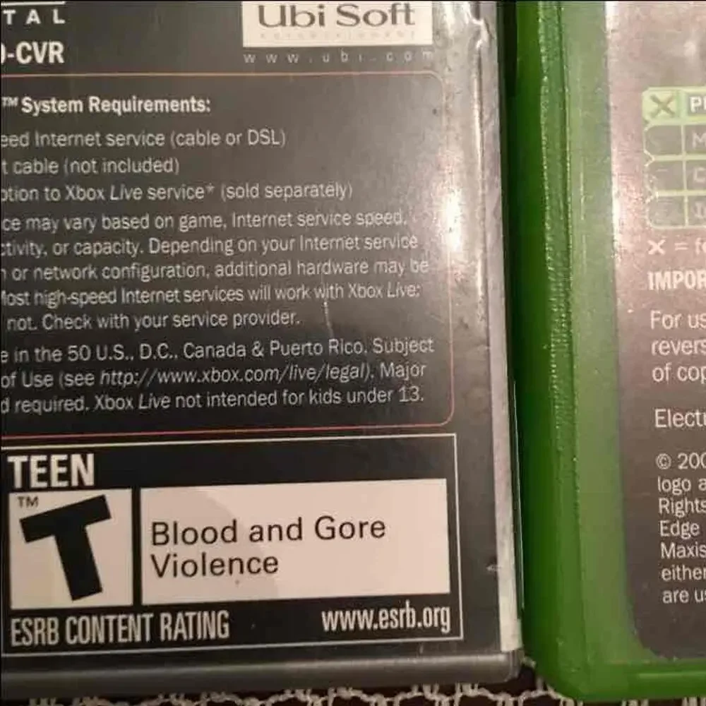 4 Xbox Games - Teen